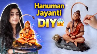 DIY Hanuman Idol 😱 | Hanuman Jayanti Special🙏 | Easy Idol Making at Home