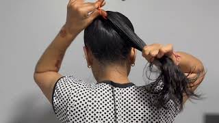 Oily hair bun hairstyle for beginners #hair #hairstyle #hairstyles