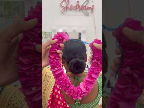 এটা আবার কি ফুলের গজরা 🤷🏻‍♀️ #ashortaday #bengalivlog #makeup
