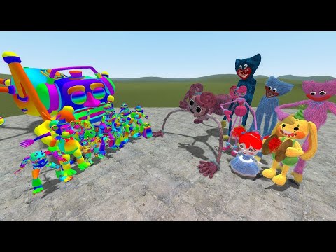 ALL RAINBOW FNAF VS MOMMY LONG, HUGGY WUGGY In Garry's Mod!