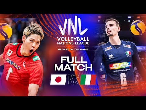 JPN 🇯🇵 vs. ITA 🇮🇹 - Full Match | Men's VNL 2023