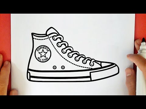 COMO DIBUJAR UNAS ZAPATILLAS CONVERSE