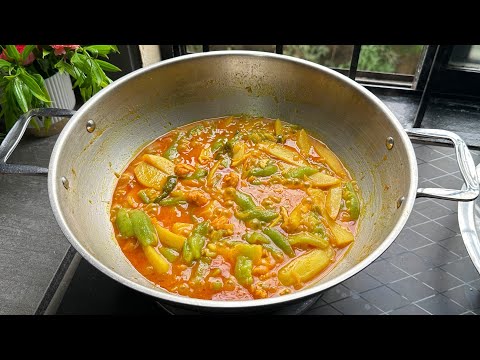 গরম ভাতের সাথে ঝিঙে আলু চিংড়ির ঝোল খেয়ে দেখুন ‼️Jjhinge aloo chingri recipe bangla
