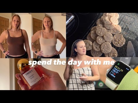 spend the day with me! try on + baking + working out