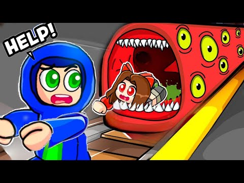 Roblox But WE TOOK THE WRONG TRAIN!!