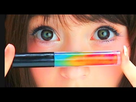 HOW TO MAKE DIY RAINBOW LIP GLOSS