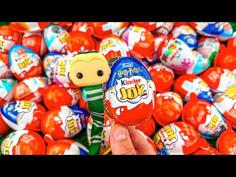 Satisfying & Relaxing ASMR 2023 - 100 Surprise Eggs Unwrapping New Kinder Joy Surprise Harry Potter