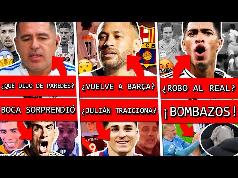 RIQUELME sorprendió por esto+ NEYMAR vuelve BARÇA?+ Tración JULIÁN ALVAREZ?+ Robo REAL MADRID+ MESSI