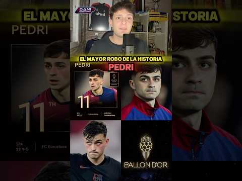 El mayor robo de la historia del Balón de Oro a Pedri #Pedri #FCBarcelona #Barça #BalondeOro #Futbol