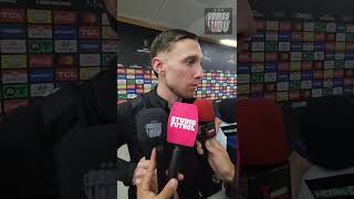 Mateo Carabajal en Somos IDV post partido ante Flamengo en Río de Janeiro 