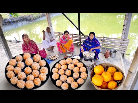 কমলালেবুর কদম পিঠা একবার খেলে এর স্বাদ ভুলতে পারবেন না || bengali pitha recipe