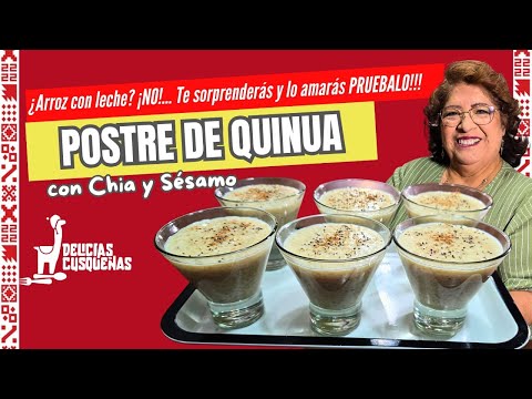 Postre fácil de quinoa con chía y sésamo que todos amarán