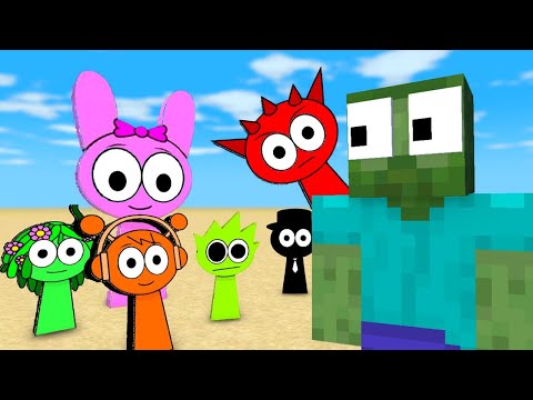 ALL EPISODE Minecraft Mobs : Squid Game and Incredibox Sprunki - Minecraft Animation