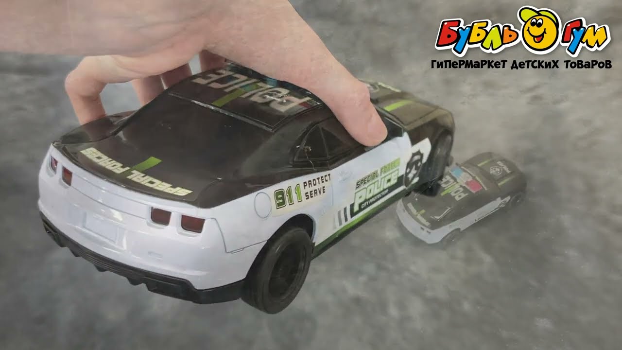 Автомобиль Lanson Toys Полиция с педалями рулем и светофором р/у 1:16 - видео