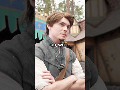 Flynn Rider Spills Rapunzel's HAIR SECRETS! #flynnrider #rapunzel #disneyland