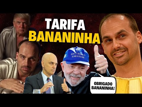 BANANINHA E TRUMP METEM 50% DE TARIFAS NOS BRASILEIROS E XANDÃO FICA DE BOAS