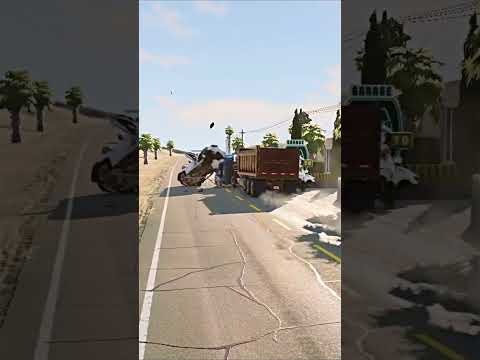 Realistic Highway Car Crashes #230
