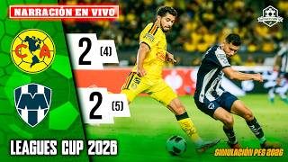 ✅ AMERICA VS MONTERREY NARRACIÓN EN VIVO / PARTIDO SIMULADO PES 2026 | NOTICIAS DEL VERDE TV