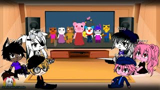 Gacha Club| 🐷 New Piggy skins react| Roblox Piggy Animation| PEPPA PIG TRY NOT TO LAUGH