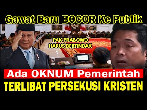 BARU SAJA AKHIRNYA TERUNGKAP ADA OKNUM PEMERENTAH JADI PELAAKU PERSKUSI KRISTEN | PRABOWO GIBRAN