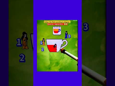 Paint the Colour Cup Acording to Diagram #shorts #viral #gaming