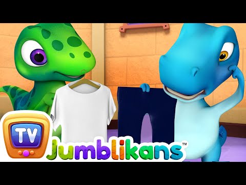 This Is The Way We Get Dressed with Jumblikans Dinosaurs - ChuChuTV Toddler Learning Videos