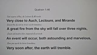 Nostradamus: Aurora Borealis and  The Earth Shaking. Northern Lights over France.
