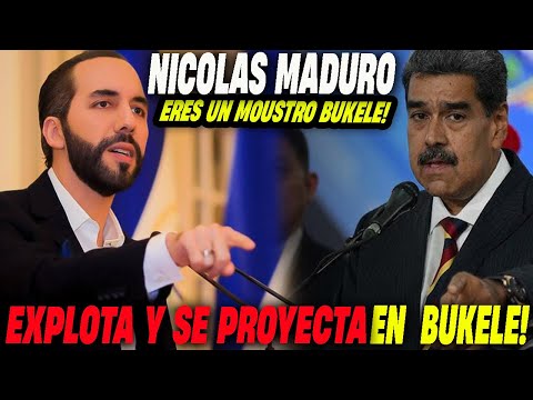 🚨¡Bukele, eres un monstruo! 🙈 Maduro enloquece y ataca a Nayib Bukele.🤯