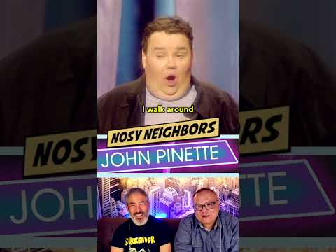 🤣JOHN PINETTE 😡 NOSY NEIGHBORS! 🔭 #reaction #comedy #funny #clean #hilarious #shortsviral