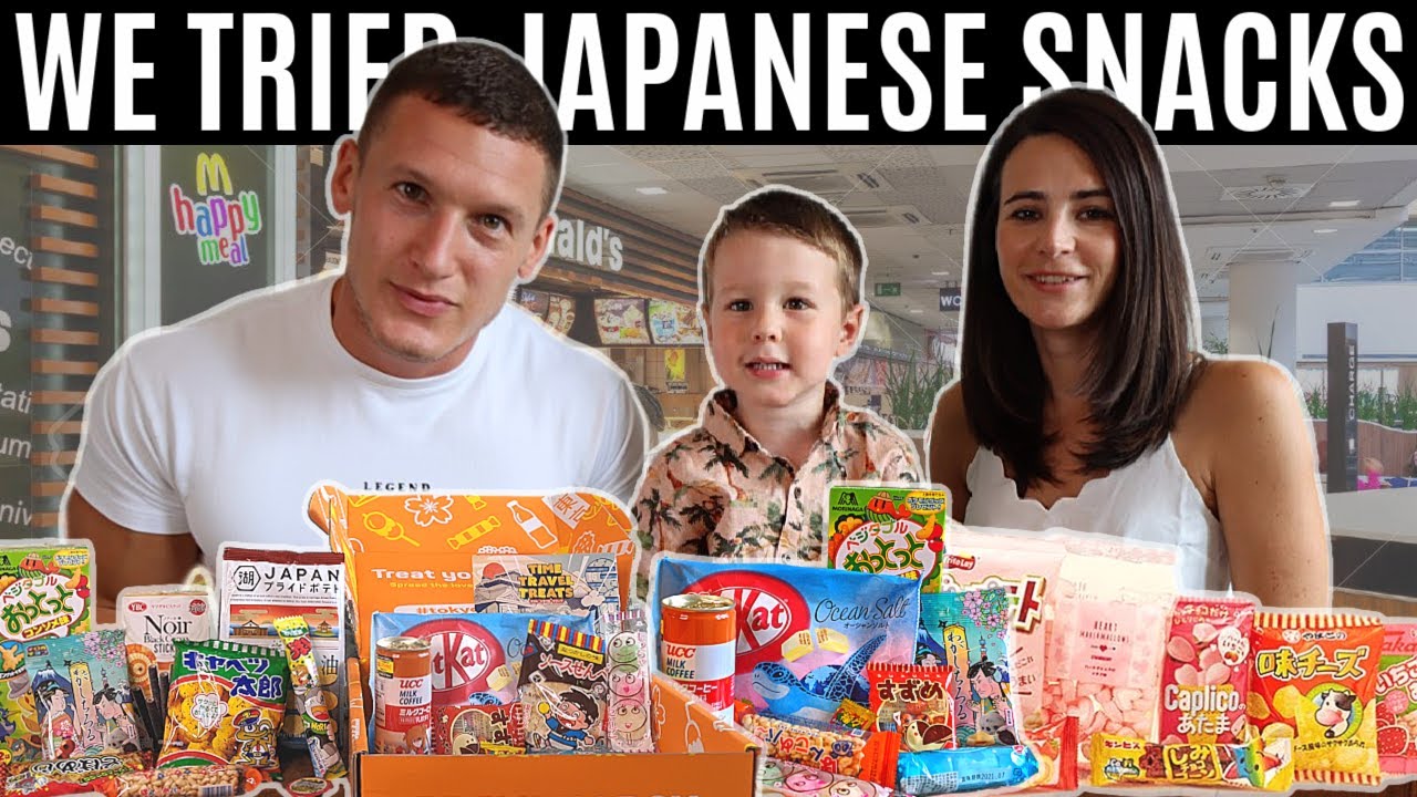 British family try Japanese snacks & candy for the first time