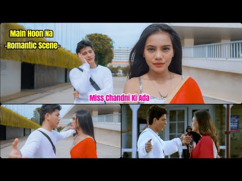 MAIN HOON NA - MISS CHANDNI KI ADA - Romantic Scene -Vina Fan Version Parodi recreate Shah Rukh Khan