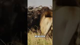 EPIC Showdown: Buffalo Herd attacks Lion!