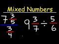 Dividing Mixed Numbers and Fractions
