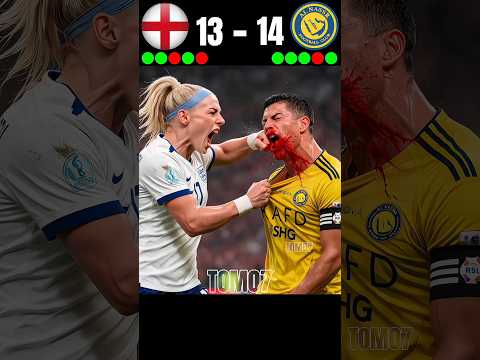 England Women vs Al-Nassr Man || PENALTY SHOOTOUT ||🤯🔥IMAGINARY MATCH 2028 ||🥶#shorts #cr7 #football