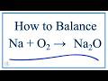 Balancing Chemical Equations