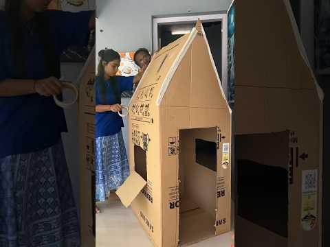 കിട്ടിപ്പോയി ബല്യ പെട്ടി?കാശിക്കു കളിക്കാൻ പെട്ടി വീട് #shorts #viral #trending #diy #short #craft
