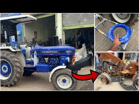 Farmtrac 60 f41 2025 Model New Fiber Hood, and Bumpher ￼￼। फाइबर के वेट लगा दिए। 