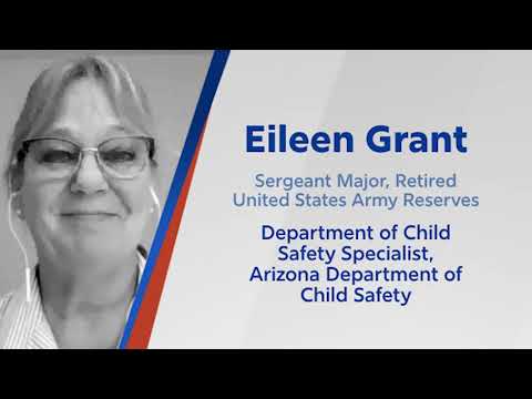 click to watch video of Eileen Grant, Child Safety Specialist with the Arizona Department of Child Safety