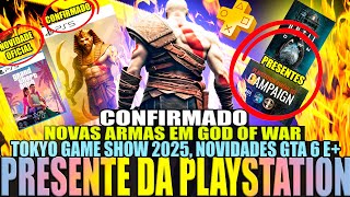 CONFIRMADO: NOVA ARMA em GOD OF WAR no EGITO! PRESENTES da SONY, NOVIDADES de GTA 6 e MAIS!