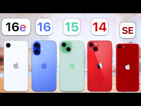 iPhone 16e vs 16 vs 15 vs 14 vs SE - Las diferencias CLAVE!