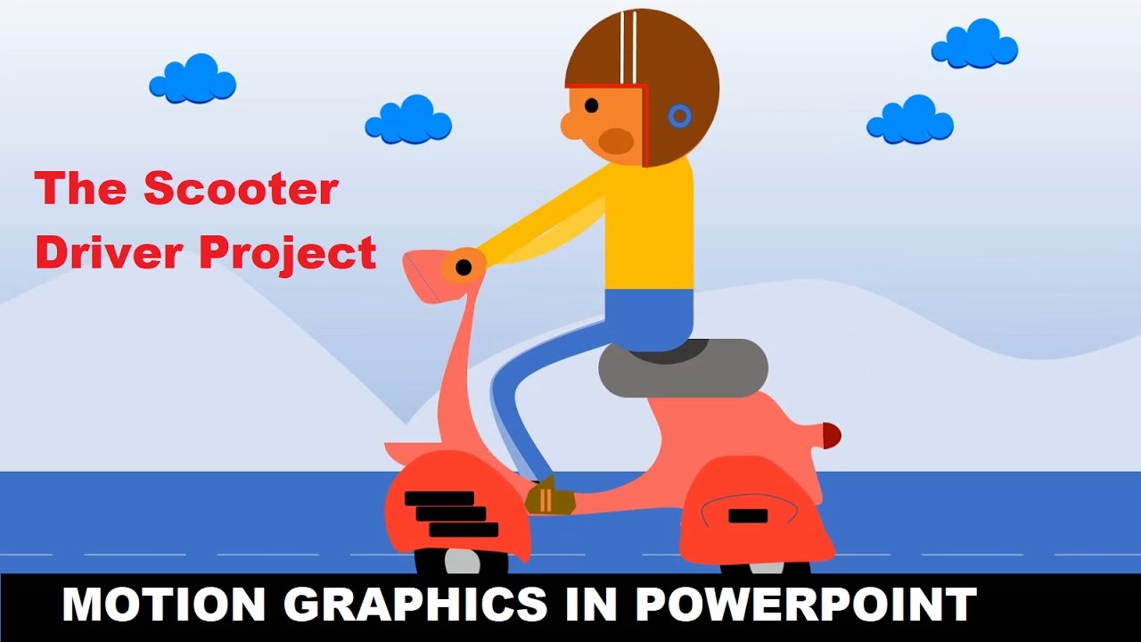 Scooter Animation in PowerPoint Character Animation - The Teacher