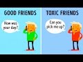 Understanding Good and Toxic Friendships