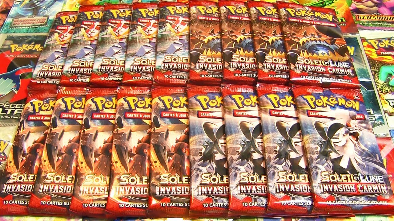 EXCLU ! OUVERTURE DE 18 BOOSTERS POKEMON SL4 INVASION CARMIN FR !