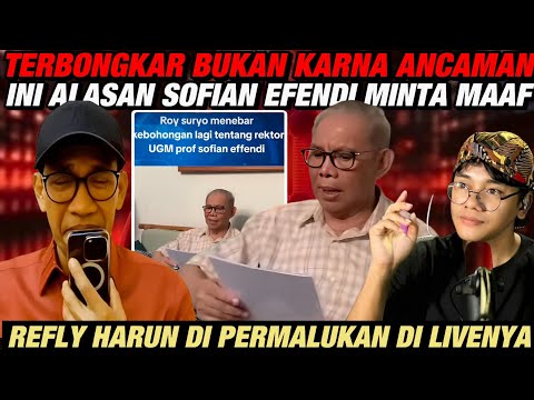 TERBONGKAR TIDAK DI ANCAM!! INI ALASAN SOFIAN EFENDI TARIK TUDUHANNYA KE JOKOWI