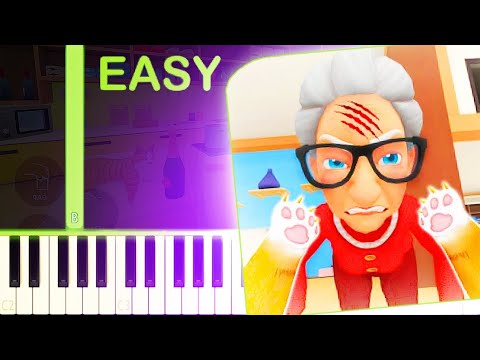 CAT CHAOS: PRANKSTER THEME - EASY Piano Tutorial