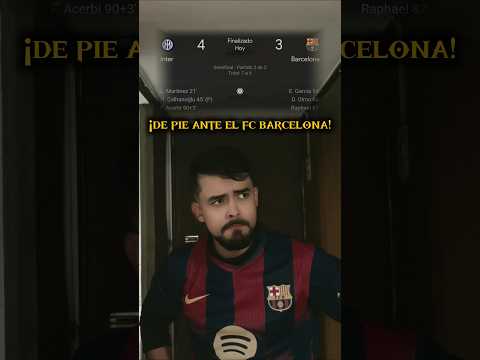 ¡DIERON LO MEJOR CULES! ¡LA FRENTE EN ALTO! 👏🏼 #inter #semifinales #fcbarcelona #championsleague
