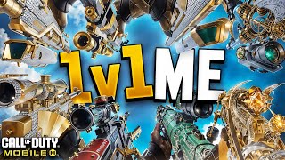 Beat Me 1v1 = Win the BattlePass! (Using Every Sniper in COD Mobile)