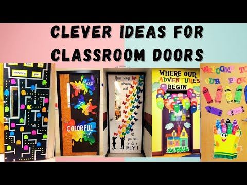 Welcome classroom door decoration ideas||Preschool...