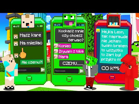 CZYTAMY NASZE OSTATNIE WIADOMOŚCI z TELEFONU w Minecraft!