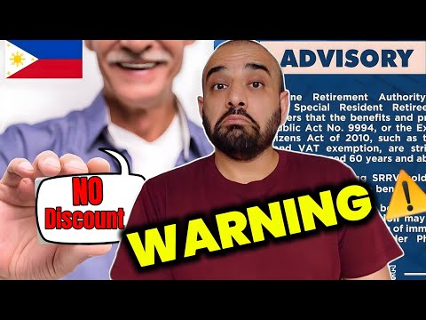 Philippines WARN foreigners over 60 years old are NOT ELIGIBLE for SENIOR DISCOUNT